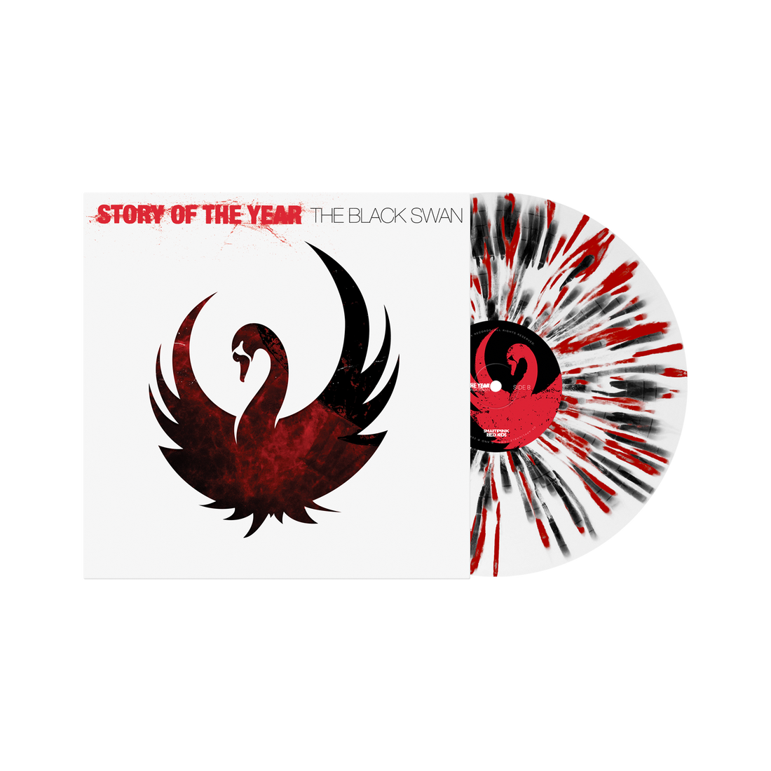 The Black Swan 15 Year Anniversary LP - White with Red and Black Splatter